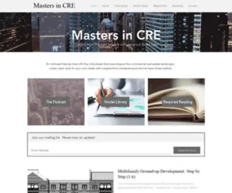 Mastersincre.com(Masters in CRE) Screenshot