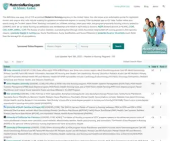 Mastersinnursing.com(Masters in Nursing Programs Guide) Screenshot