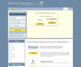 Mastersinnursingonline.com(Masters in Nursing Online) Screenshot
