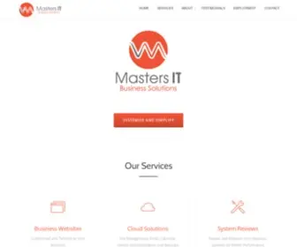 Mastersit.com.au(Business Solutions) Screenshot