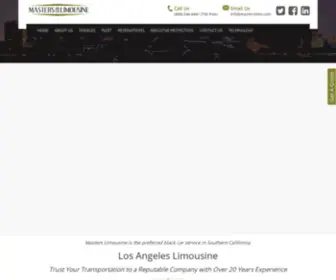 Masterslimo.com(Car Service Los Angeles) Screenshot