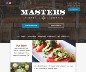 Mastersoceanside.com(Best restaurant) Screenshot