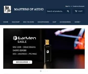 Mastersofaudio.com(Masters Of Audio) Screenshot