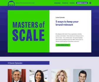 Mastersofscale.com(Masters of Scale’s mission) Screenshot