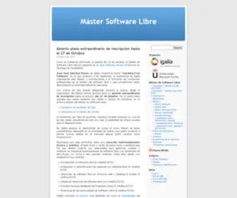 Mastersoftwarelibre.com(Máster) Screenshot