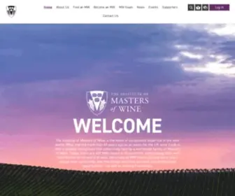 Mastersofwine.org(The Institute of Masters of Wine) Screenshot