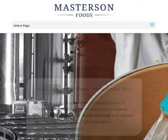 Mastersonfoods.com(Masterson Foods) Screenshot