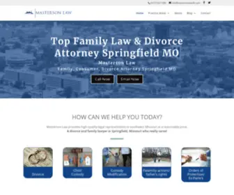 Mastersonlawllc.com(Family Law & Divorce Attorney Springfield MO) Screenshot