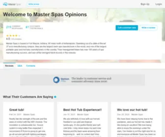 Masterspasopinions.com(Master Spas) Screenshot