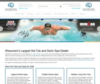 Masterspaswi.com(Master Spas of Wisconsin) Screenshot