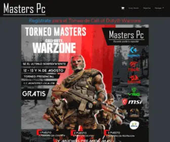 Masterspc.com.co(Masters PC) Screenshot