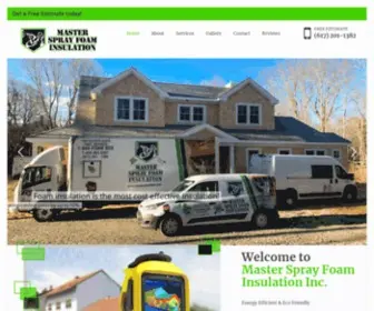 Mastersprayfoam.com(Master Spray Foam Insulation Inc) Screenshot