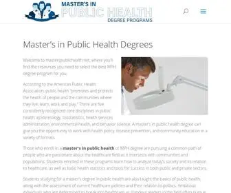 Masterspublichealth.net(Masters in Public Health Degrees) Screenshot