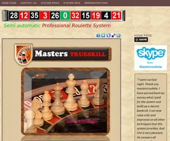 Mastersroulette.com Screenshot