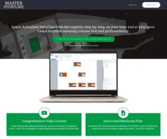 Masterstoryline.com(Master Storyline with these Articulate Storyline training course videos) Screenshot