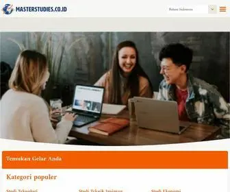 Masterstudies.co.id(Program Magister & Gelar Magister Terbaik 2022) Screenshot
