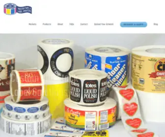 Mastertapeprinters.com(Custom Product Labels and Printing) Screenshot