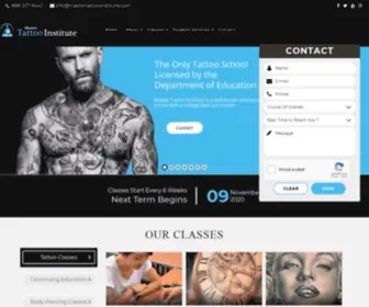 Mastertattooinstitute.com(Master Tattoo Institute) Screenshot