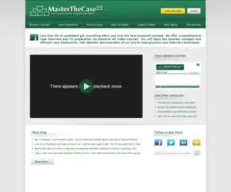 Masterthecase.com(Case Interview Prep For Consulting Firms) Screenshot