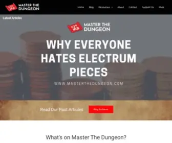 Masterthedungeon.com(Master The Dungeon) Screenshot
