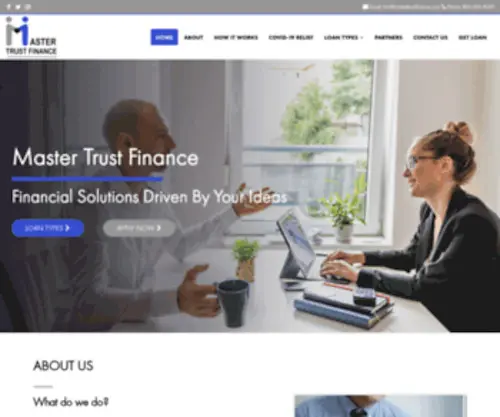 Mastertrustfinance.com(Financial Solutions Driven By Your Ideas) Screenshot