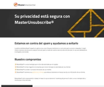 Masterunsubscribe.com(Expertos en soluciones de Comunicación Digital) Screenshot