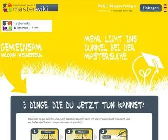 Masterwiki.de(Willkommen) Screenshot