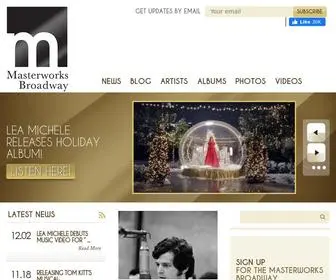 Masterworksbroadway.com(The Official Masterworks Broadway Site) Screenshot