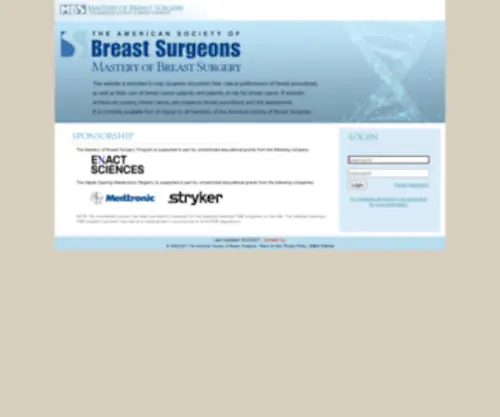 Masterybreastsurgeons.org(Mastery) Screenshot