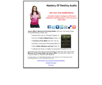 Masteryofdestinyaudio.com(Mastery Of Destiny Audio) Screenshot