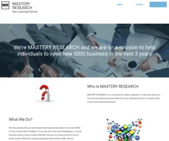 Masteryresearch.com(Crafting Businesses) Screenshot