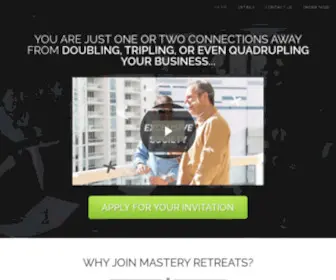 Masteryretreats.com(Mastery Retreats) Screenshot