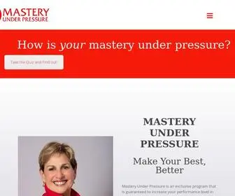 Masteryunderpressure.com(Mastery Under Pressure) Screenshot