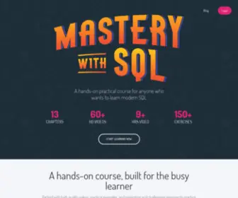 Masterywithsql.com(Mastery with SQL) Screenshot