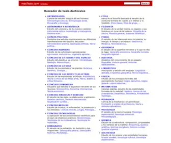 Mastesis.com(Buscador de tesis doctorales) Screenshot