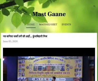 Mastgaane.com(Mast Gaane) Screenshot