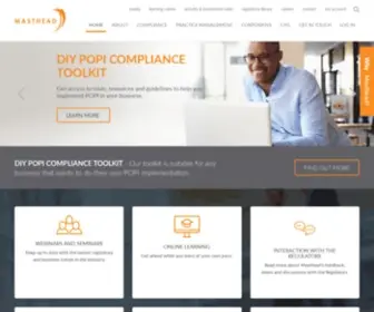 Masthead.co.za(Compliance to Financial Services Providers) Screenshot