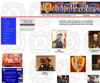 Masticbeachfiredepartment.com(MASTIC BEACH VOLUNTEER FIRE DEPARTMENT) Screenshot