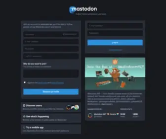 Mastodon.art(About) Screenshot