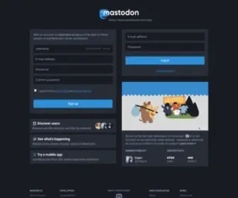 Mastodon.social(The original server operated by the mastodon ggmbh non) Screenshot