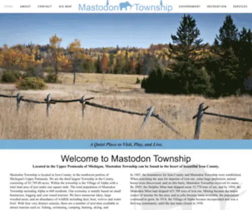 Mastodontownship.com(Mastodon Township Michigan) Screenshot