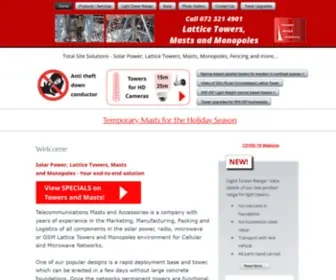 Masts.co.za(Lattice Towers) Screenshot