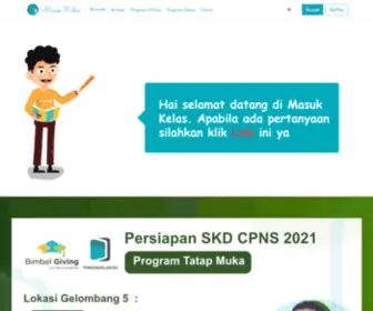 Masukkelas.id(Bimbel Kedinasan CPNS) Screenshot