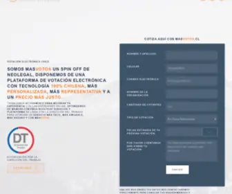 Masvotos.cl(Másvotos) Screenshot