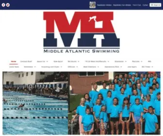 Maswim.org(Middle Atlantic Swimming) Screenshot