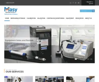 Masy.com(Masy BioServices) Screenshot