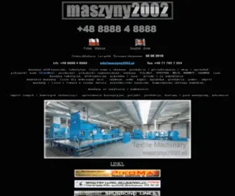 Maszyny2002.pl(W丑kiennicze) Screenshot