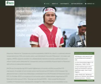 Mata-NRG.org(Myanmar Alliance for Transparency and Accountability) Screenshot