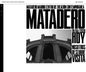 Mataderomadrid.com(Matadero Madrid) Screenshot