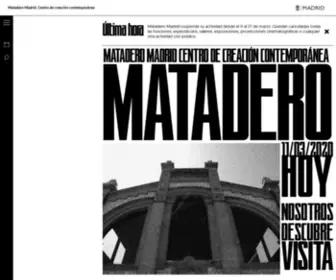 Mataderomadrid.org(Matadero Madrid) Screenshot